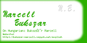 marcell bukszar business card